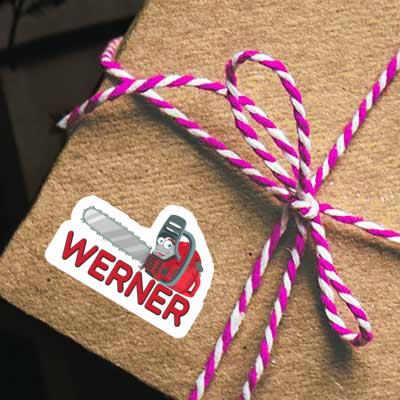 Sticker Werner Chainsaw Gift package Image