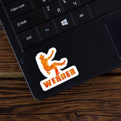 Sticker Werner Climber Laptop Image