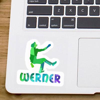 Werner Aufkleber Kletterer Notebook Image