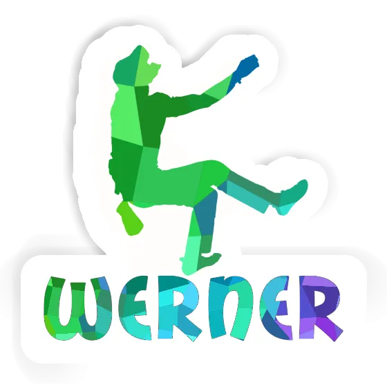Werner Aufkleber Kletterer Laptop Image