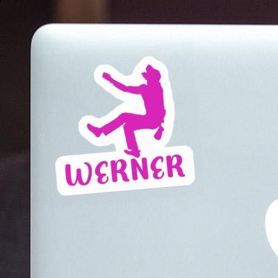 Aufkleber Kletterer Werner Laptop Image