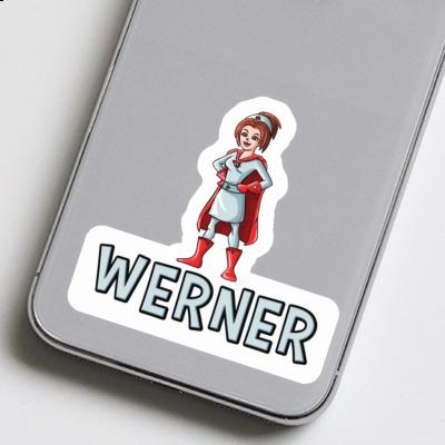 Werner Sticker Pflegerin Laptop Image