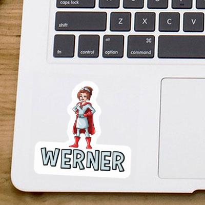 Werner Sticker Pflegerin Notebook Image