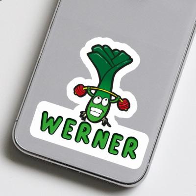 Sticker Werner Weight Lifter Notebook Image