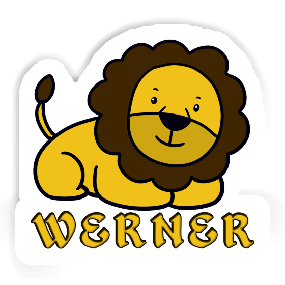 Werner Autocollant Lion Laptop Image