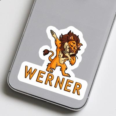 Dabbing Lion Sticker Werner Gift package Image