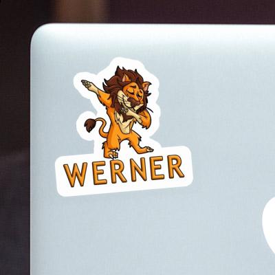 Dabbing Lion Sticker Werner Image