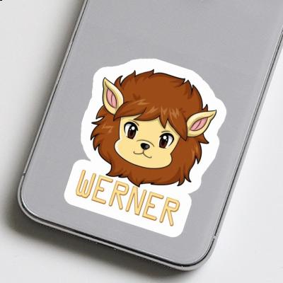 Tête de lion Autocollant Werner Laptop Image