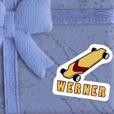 Werner Sticker Longboard  Notebook Image