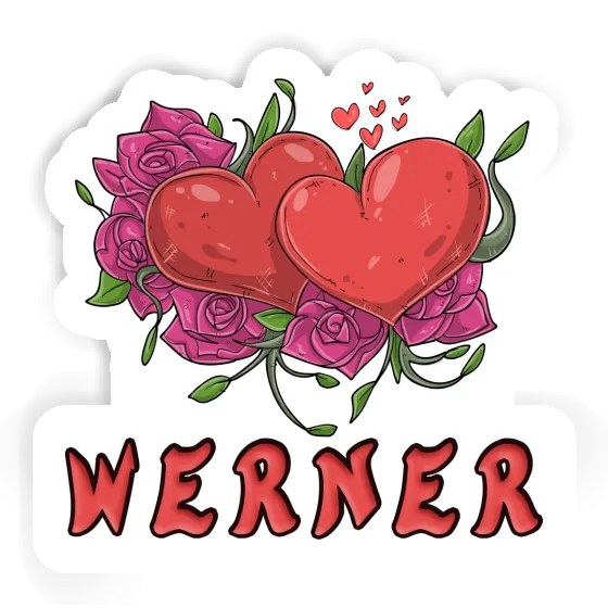 Sticker Heart Werner Notebook Image