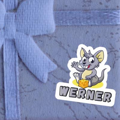 Sticker Werner Mouse Gift package Image
