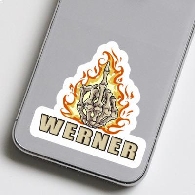 Sticker Middlefinger Werner Gift package Image