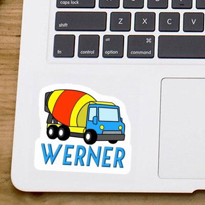 Werner Autocollant Camion malaxeur Notebook Image