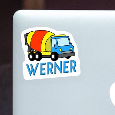 Werner Sticker Mixer Truck Laptop Image