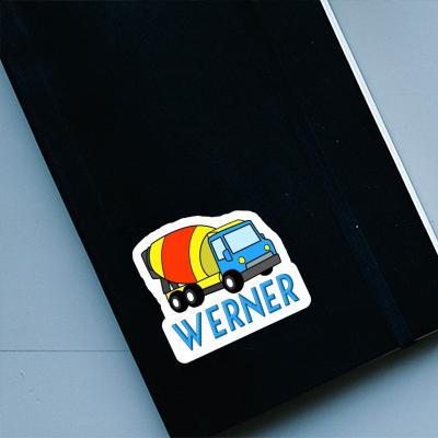 Werner Autocollant Camion malaxeur Laptop Image