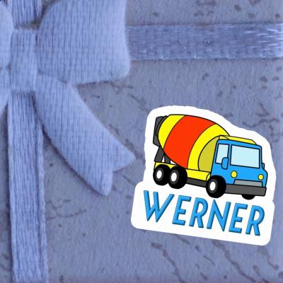 Werner Autocollant Camion malaxeur Notebook Image