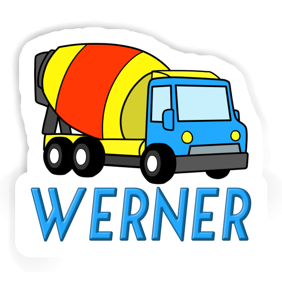 Werner Autocollant Camion malaxeur Laptop Image