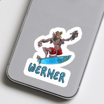 Werner Sticker Surfer Laptop Image