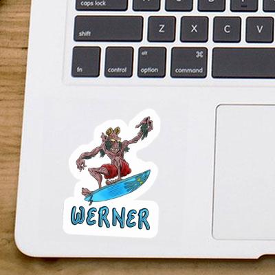 Autocollant Werner Surfeur Laptop Image