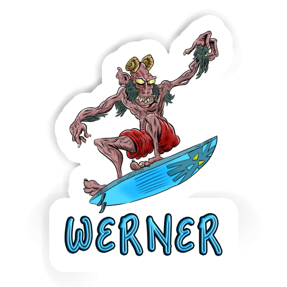 Aufkleber Surfer Werner Notebook Image