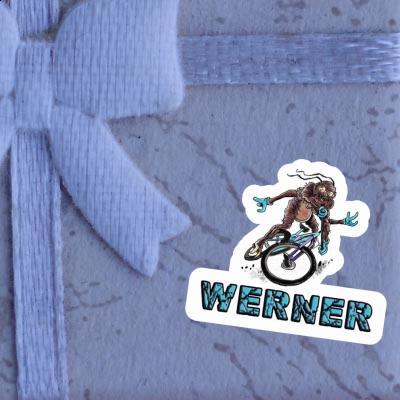 Aufkleber Biker Werner Notebook Image