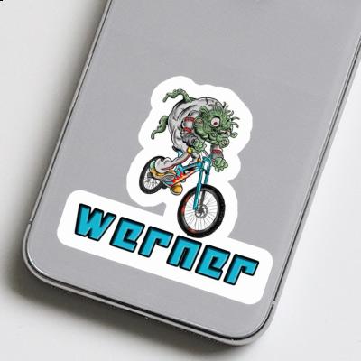 Werner Sticker Downhill Biker Image