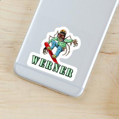 Snowboarder Sticker Werner Gift package Image