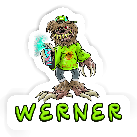Aufkleber Sprayer Werner Gift package Image