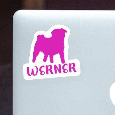 Sticker Pug Werner Notebook Image