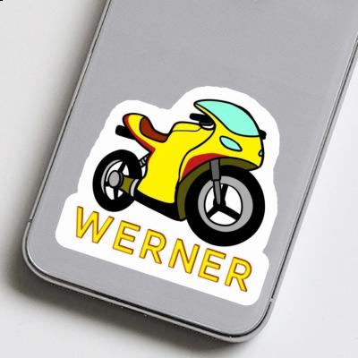 Werner Autocollant Moto Laptop Image