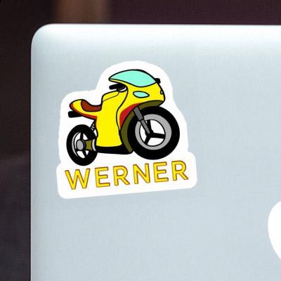 Werner Autocollant Moto Laptop Image