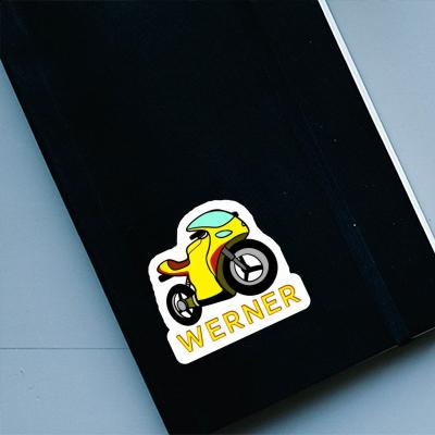 Werner Autocollant Moto Notebook Image