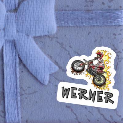 Sticker Dirt Biker Werner Notebook Image