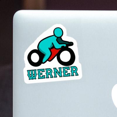 Motorradfahrer Aufkleber Werner Laptop Image