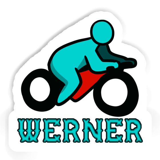 Motorradfahrer Aufkleber Werner Notebook Image