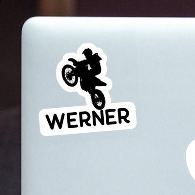 Sticker Werner Motocross-Fahrer Gift package Image