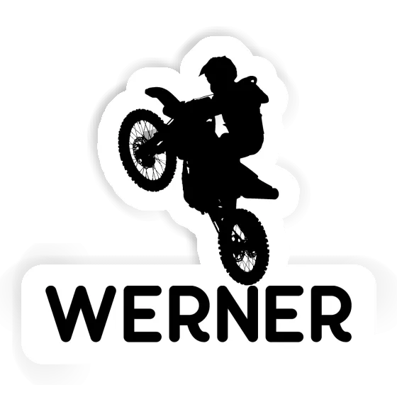 Autocollant Werner Motocrossiste Laptop Image