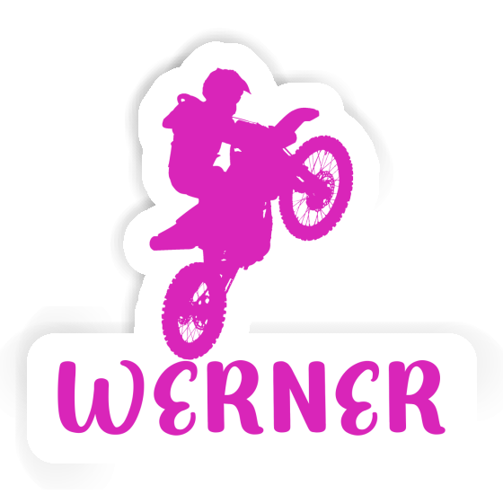 Aufkleber Werner Motocross-Fahrer Laptop Image