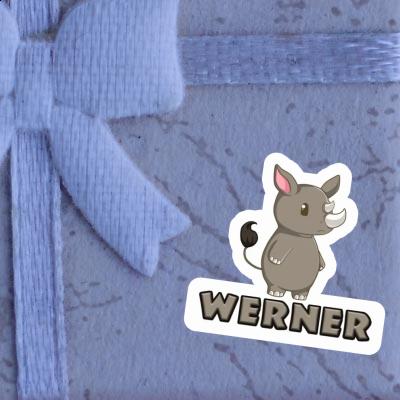 Sticker Werner Nashorn Gift package Image