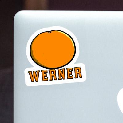 Werner Sticker Orange Gift package Image