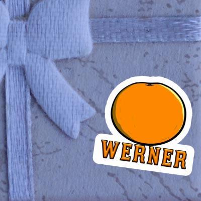 Orange Autocollant Werner Image