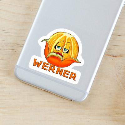 Werner Aufkleber Orange Image