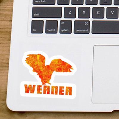 Sticker Werner Owl Notebook Image