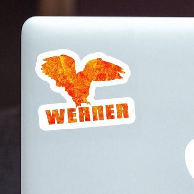 Aufkleber Eule Werner Laptop Image