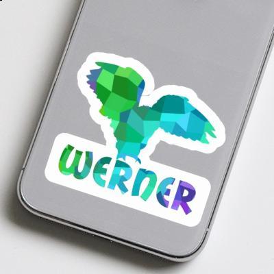 Aufkleber Eule Werner Laptop Image