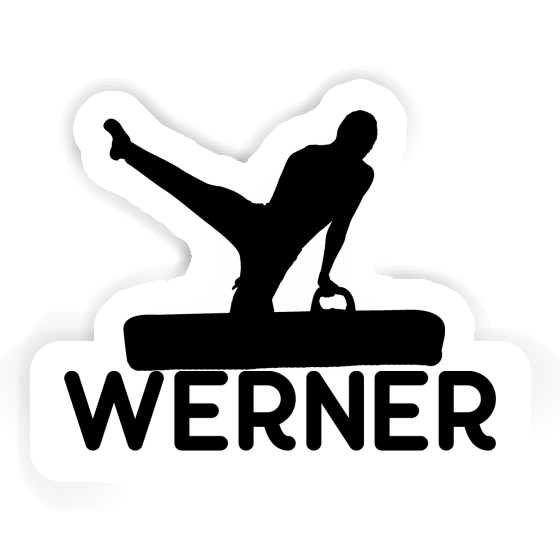 Autocollant Gymnaste Werner Laptop Image