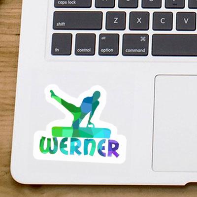 Werner Autocollant Gymnaste Notebook Image
