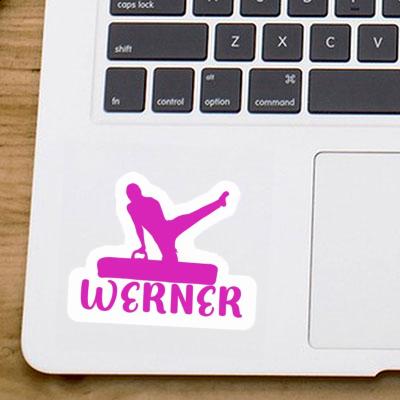 Gymnast Sticker Werner Laptop Image