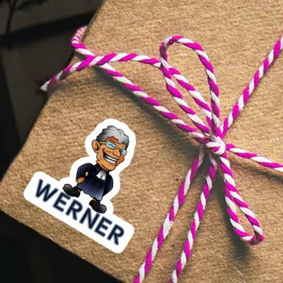Sticker Werner Priest Gift package Image