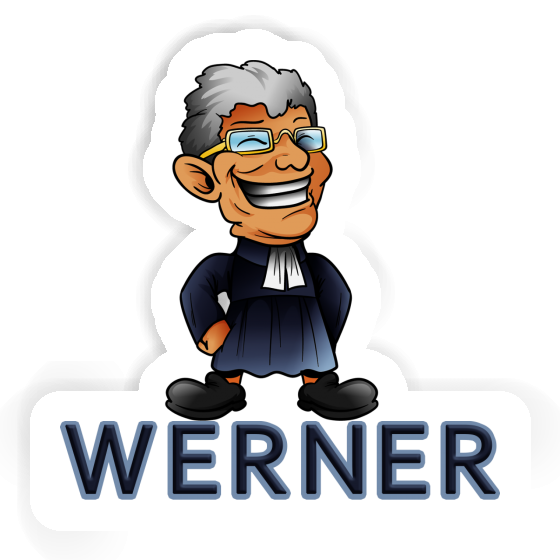 Sticker Werner Priest Laptop Image